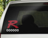 Civic Type R Decal with Cars Personal Production Number