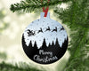 Merry Christmas Ball Holiday Aluminum Ornament