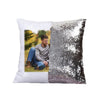 Family Photo Sequins Pillow Cover