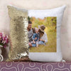 Family Photo Sequins Pillow Cover