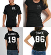 Married Since Couples Shirts - Two Shirts Included