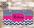 Chevron Custom License Plate - Pink Chevron - Pink License Place - Dxdecor