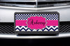 Chevron Custom License Plate - Pink Chevron - Pink License Place - Dxdecor